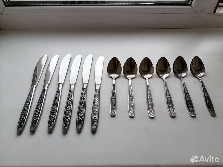 Набор столовых приборов из нержавейки СССР