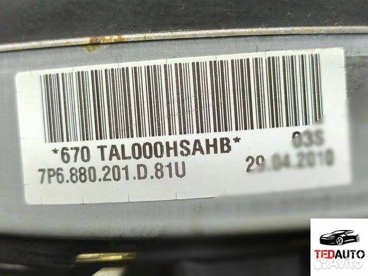 Подушка безопасности водителя, Volkswagen Touareg 2011