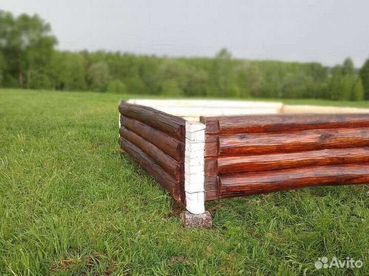 Сруб бани из липы