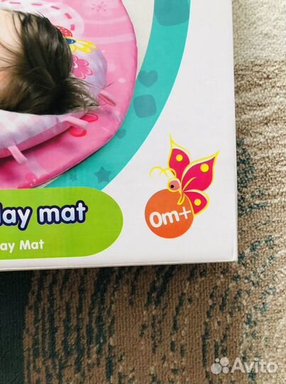Коврик детский игровой розовый