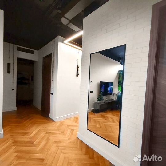 Зеркало прямоугольное в черной раме