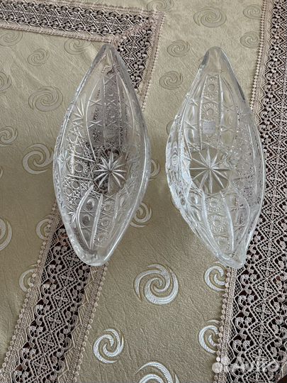 Ваза хрустальная 2 шт