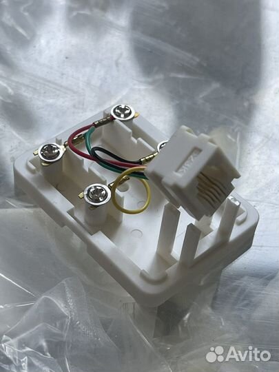 Телефонная розетка rj12 (Hyperline Тайвань)