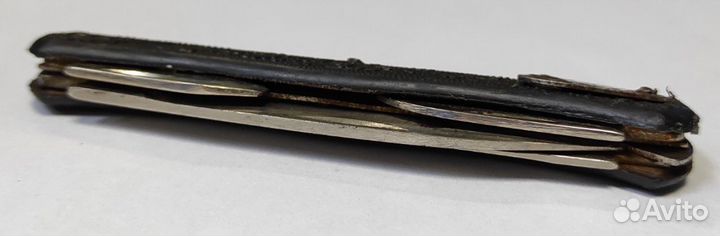 Нож складной/перочинный 4 в 1. Черная ручка. Време