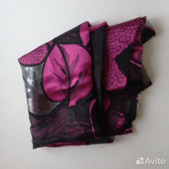 Отрез шифона с набивным рисунком