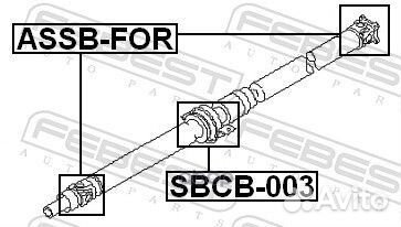 Крестовина карданного вала subaru legacy B13 20