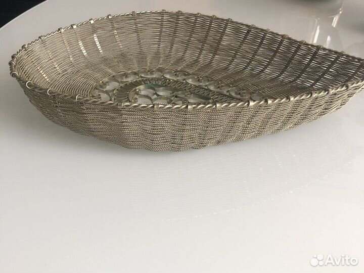 Плетеная нить, серебро