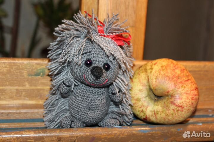 Новогодний венок. Ёжик и Медвежонок - Тэдди