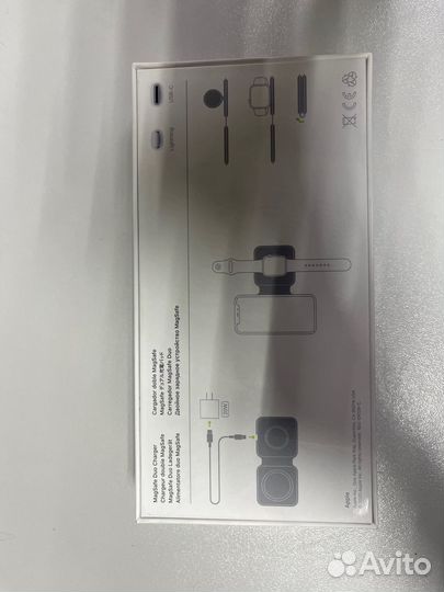 Беспроводная зарядка apple 2 в 1