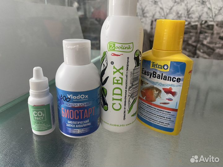 Тесты для аквариум. воды, кондиционеры и корм