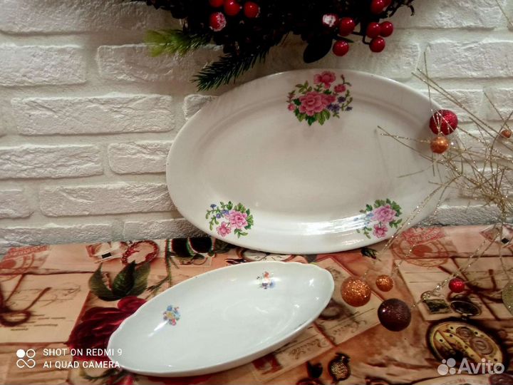 Блюдо/Селедочница Дулево/Вербилки