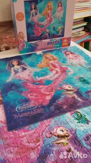 Пазлы Trefl 3d Mermaidia 2 шт. по 210 деталей