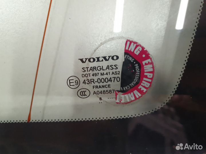 Стекло кузовное заднее правое глухое Volvo XC60 20