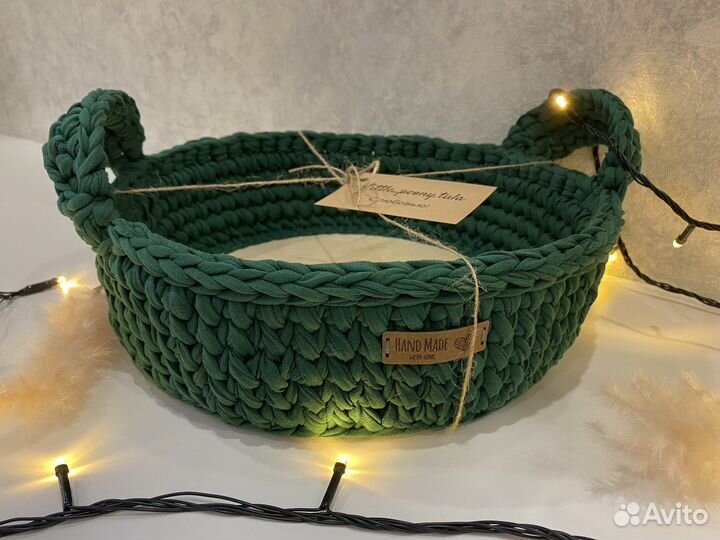 Корзинки из трикотажной пряжи