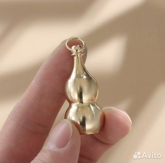 Мини контейнер подвеска латунный