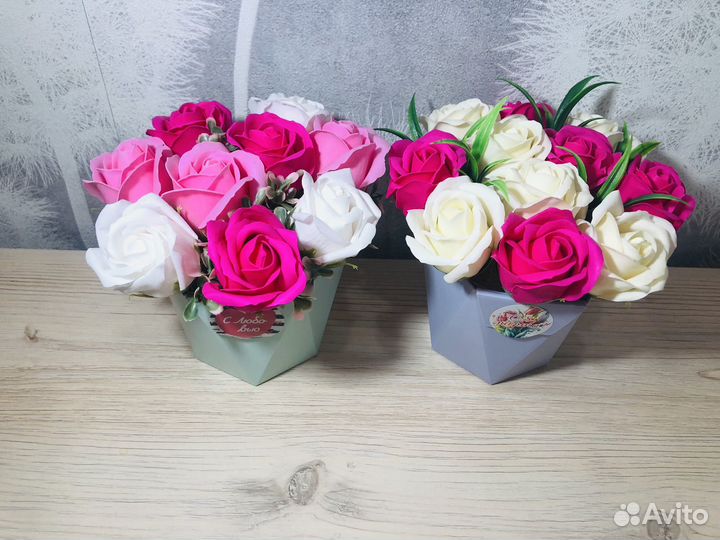Букет цветов из мыла