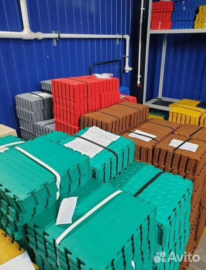 Модульная пвх плитка для склада