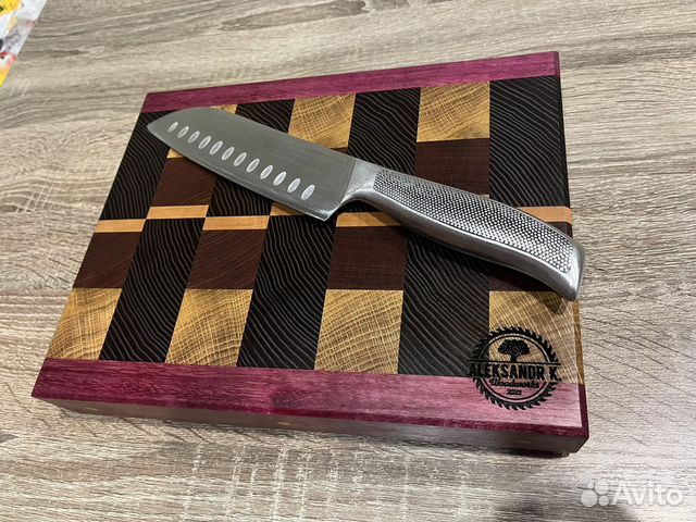 Торцевая разделочная доска из дерева