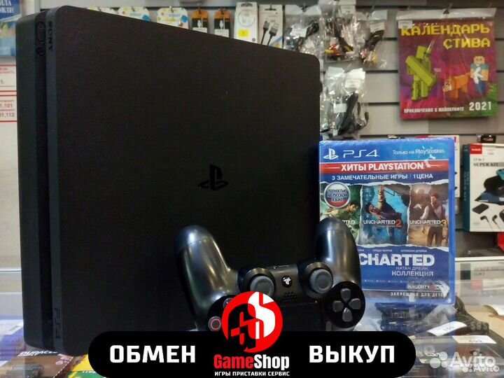 Play Station 4 Slim Отличная. Игра в подарок