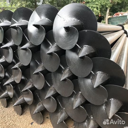 Винтовые сваи с монтажом