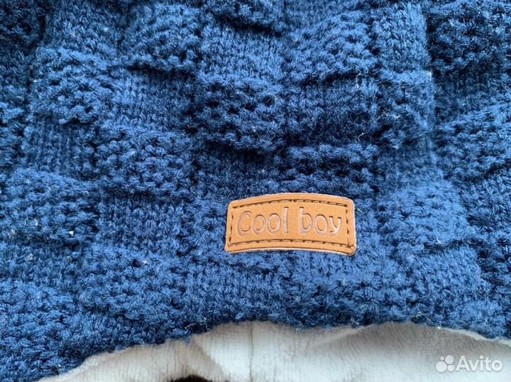 Шапка и манишка на зиму (1,5-2 года)