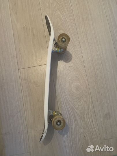 Скейтборд пенниборд со светящимися колесами