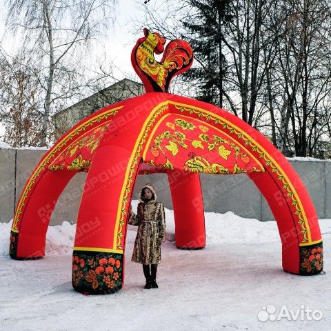 Надувная палатка 4-х опорная 3 на 3 метра