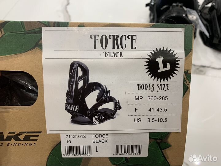 Коепления для сноуборда Drake Force L