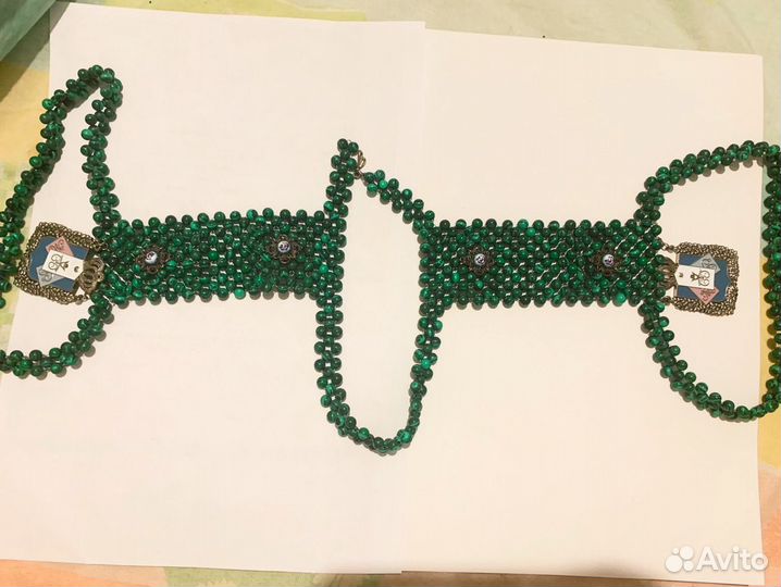 Колье малахит