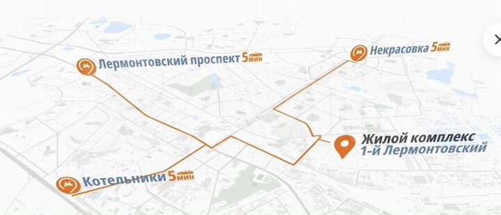 2-к. квартира, 52,6 м², 4/22 эт.