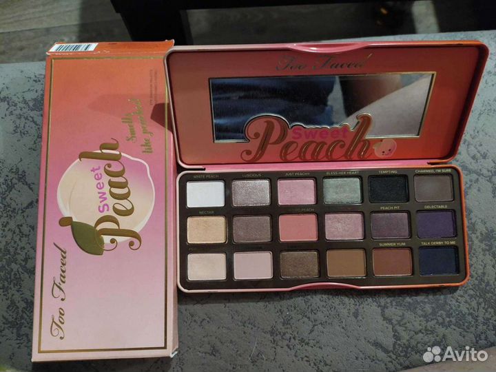 Палетка теней too faced