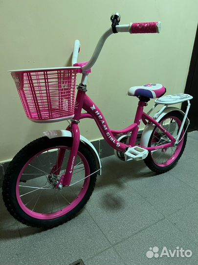 Детский велосипед 16 heam girl розовый