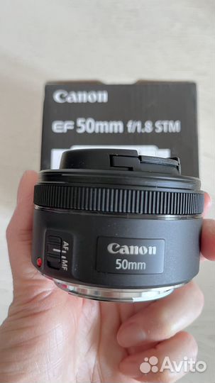 Объектив canon 50mm 1 8 stm