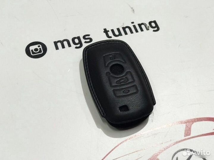 Чехол для ключа BMW черный стиль 1