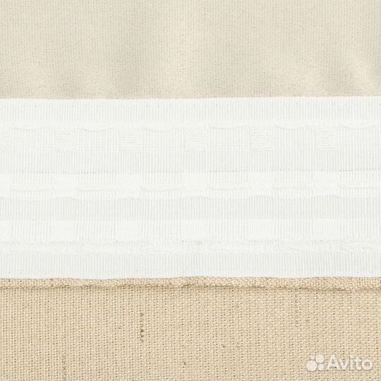 Штора портьерная Этель 'Классика' цвет бежевый, на