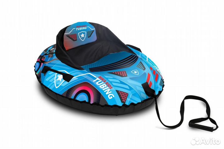 Тюбинг ника Овальный (Машинка голубой)