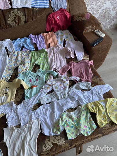 Большой пакет детских вещей от 0 до 1 года