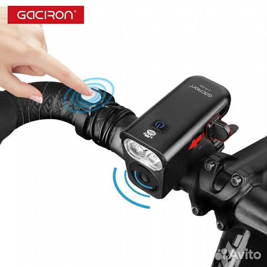 Велофара со звуковым сигналом Gaciron V18