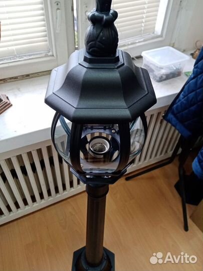 Фонарь-столб уличный садовый металл 116см