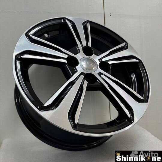 Литые диски R15 4/100 кик кс777 Solaris Алмаз Чёрн