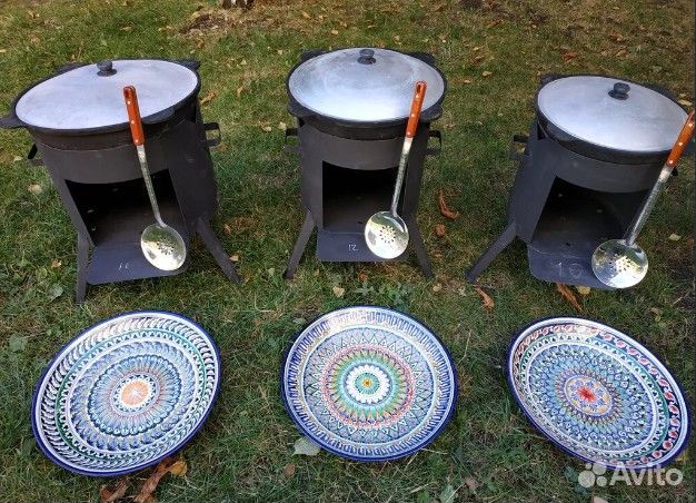 Казан чугунный + Печь для узбекского казана