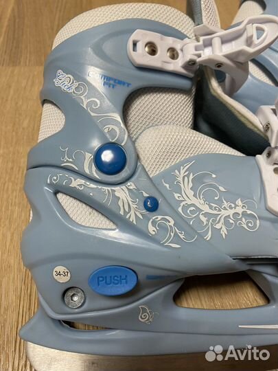 Коньки, размер с 34-37 раздвижные