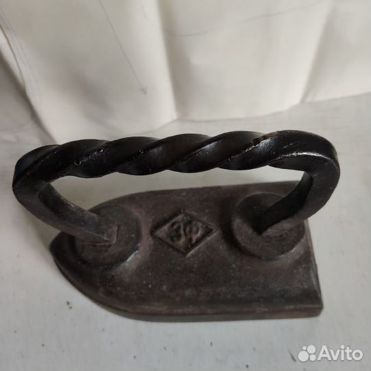 Старинный жаровой утюг - манжетник зф