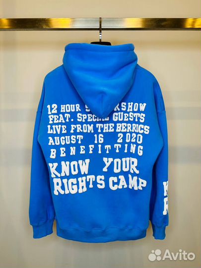 Худи мужское синяя