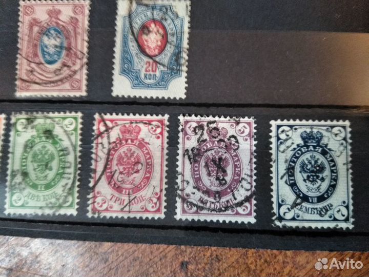 Марки - 17 и 18 выпуск Российской империи