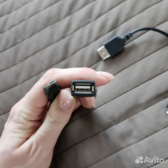 Кабель переходник адаптер OTG micro USB - USB