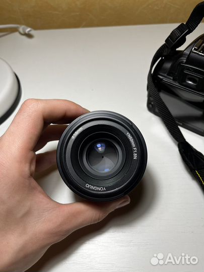 Объектив Nikon F yongnuo 50mm f 1.8