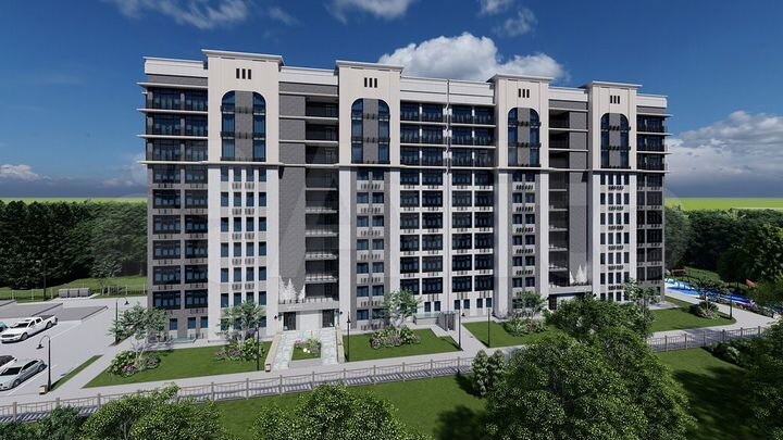 2-к. квартира, 66,6 м², 1/10 эт.