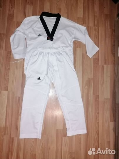 Добок adidas р 160 облегченный, 2 штанов в компл