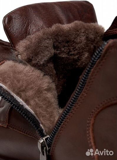 Зимние кожаные новые мужские ботинки 44